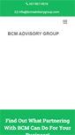 Mobile Screenshot of bcmadvisorygroup.com